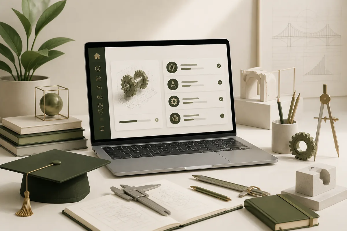 Editorial visualization of an online engineering learning platform